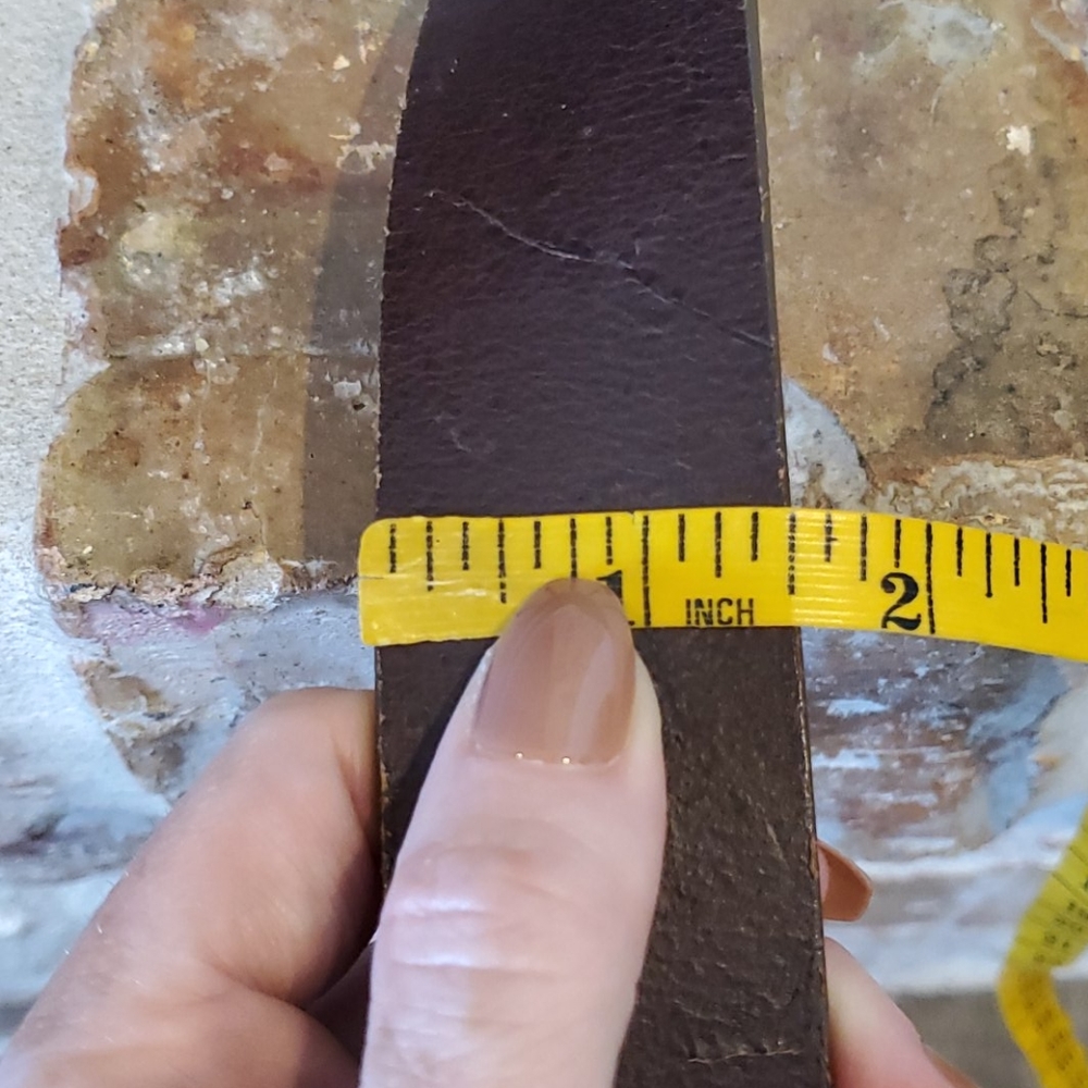 Abercrombie & Fitch Brown Leather Glitz Belt - Picture 12 of 12